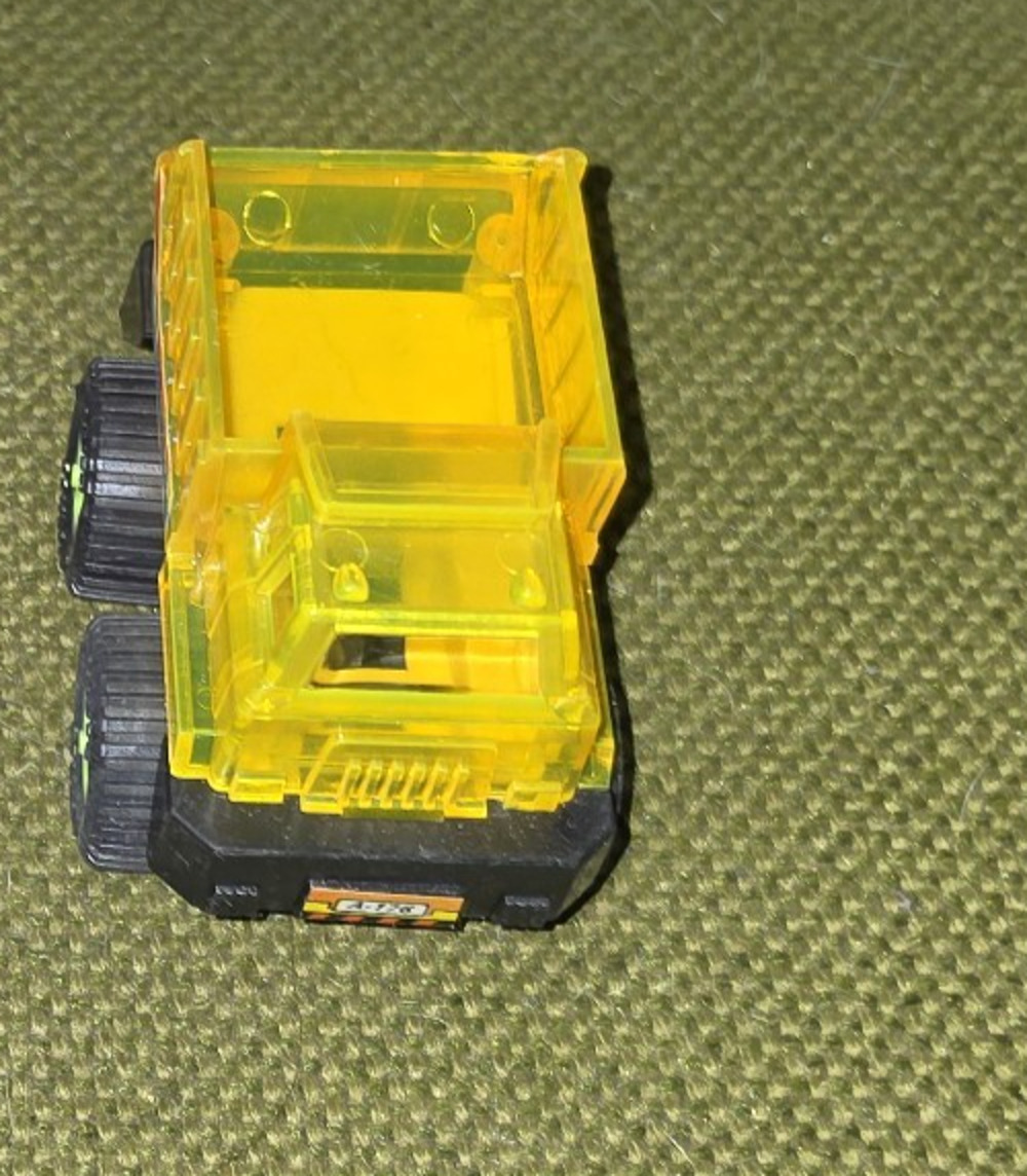 MegaTop Machine Sparking Friction Crystalline Color Yellow Dump Truck